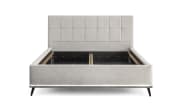 Polsterbett Stamford, grau, inkl. Sockelbeleuchtung