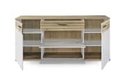 Sideboard QUINCY, grau/Eiche-Nachbildung