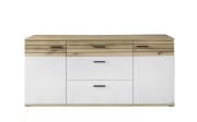 Sideboard QUINCY, grau/Eiche-Nachbildung