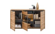 Sideboard Jackson, Eiche teilmassiv, inkl. LED-Beleuchtung