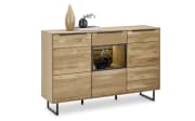 Sideboard Jackson, Eiche teilmassiv, inkl. LED-Beleuchtung