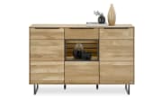 Sideboard Jackson, Eiche teilmassiv, inkl. LED-Beleuchtung