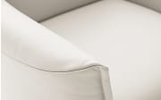 Leder Sofa 2-Sitzer, weiß, inkl. Funktionen
