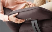 Leder Relaxsessel Spiky, schoko, inkl. Funktionen