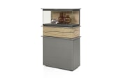 Vitrine Jana, graphit, inkl. Softclose Funktion