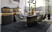 Vitrine Jana, graphit, inkl. Softclose Funktion