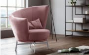 Sessel MR Kleo, rosewood/chrom, inkl. 360° Drehfunktion