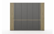 Drehtürenschrank Isabelle, graphit/Bianco Eiche Nachbildung