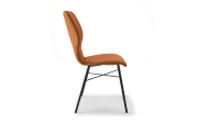 Stuhl Nevio, Leder, saddle brown