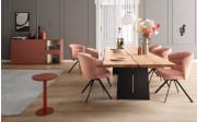 Sideboard Amaya, samtbeere/Eiche, inkl. inkl. Push to Open Funktion