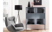 Vitrine Amaya, taubenblau, inkl. Push to Open Funktion 