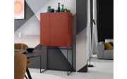 Barschrank Amaya, indisch rot, inkl. Beleuchtung 