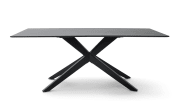 Esstisch Tiama, Eiche schwarz massiv, Breite 220 cm