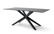 Esstisch Tiama, Eiche schwarz massiv, Breite 220 cm
