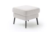 Hocker Amadeo, silber/beige