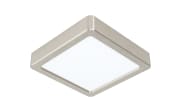 LED-Deckenleuchte Fueva 5, nickel-matt, 1350 Lumen, 16 cm