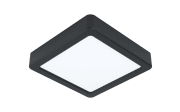 LED-Deckenleuchte Fueva 5, schwarz, 1200 Lumen, 16 cm