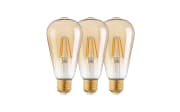 LED-Leuchtmittel 4 W/E27/360 lm , amber, 3er-Set 