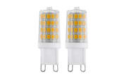 LED-Leuchtmittel 3 W/G9/320 lm, klar, 2er Pack