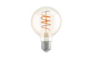 LED-Leuchtmittel G80 Spirale 4 W/E27/270 lm, amber