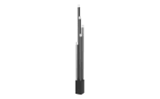 LED-Standleuchte ESTANTERIOS, schwarz/braun, inkl. Touchdimmer