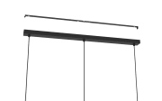 Pendelleuchte Romazzina, 3-flammig, schwarz, 90 cm