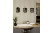 Pendelleuchte Romazzina, 3-flammig, schwarz, 90 cm
