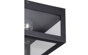 Wand-/Deckenleuchte Amezola, klar/schwarz, IP44