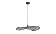 Pendelleuchte Swaby, bronze, 80 cm