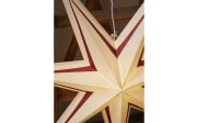 Papier Stern Stripe, dunkelrot/weiß, 70 cm
