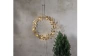 Metall Kranz mit Beleuchtung Holiday, goldfarbig, 28 cm