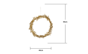 Kranz mit Beleuchtung Holiday, goldfarbig, 44 cm