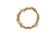 Kranz mit Beleuchtung Holiday, goldfarbig, 44 cm