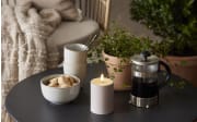 Outdoor LED Kerze Flamme soft, beige, 12,5 cm