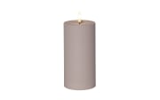 Outdoor LED Kerze Flamme soft, beige, 17,5 cm