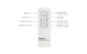 LED-Deckenleuchte Palma CCT mit Holzdekor, 82 x 50 cm