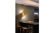 LED-Wandleuchte Nevis, goldfarbig, 31 cm