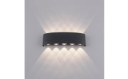 LED-Wandleuchte Carlo, anthrazit, 10-flammig, 27 cm