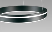 LED-Pendelleuchte Q-Vito, anthrazit, 40 cm