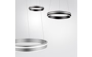 LED-Pendelleuchte Q-Vito, anthrazit, 40 cm