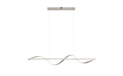 LED-Pendelleuchte Q-Swing, Stahlfarbig, 120 cm