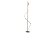 LED-Standleuchte Q-Swing, Messing, 141 cm