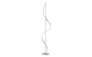 LED-Standleuchte Q-Swing, Stahlfarbig, 141 cm