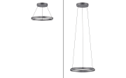 LED-Pendelleuchte Pure E-Clipse, grau, 240 cm