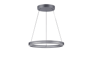 LED-Pendelleuchte Pure E-Clipse, grau, 240 cm