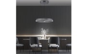 LED-Pendelleuchte Pure E-Clipse, grau, 240 cm