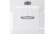 LED-Pendelleuchte Pure E-Clipse, grau, 240 cm