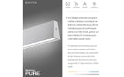 LED-Pendelleuchte Pure E-Motion, aluminiumfarbig, 120 cm