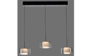 LED-Pendelleuchte Rika, schwarz, 3-flammig, 180 cm, inkl. Höhenverstellung