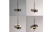 LED-Pendelleuchte Q-Rotate, dunkelbraun, inkl. Smarthomefunktion
